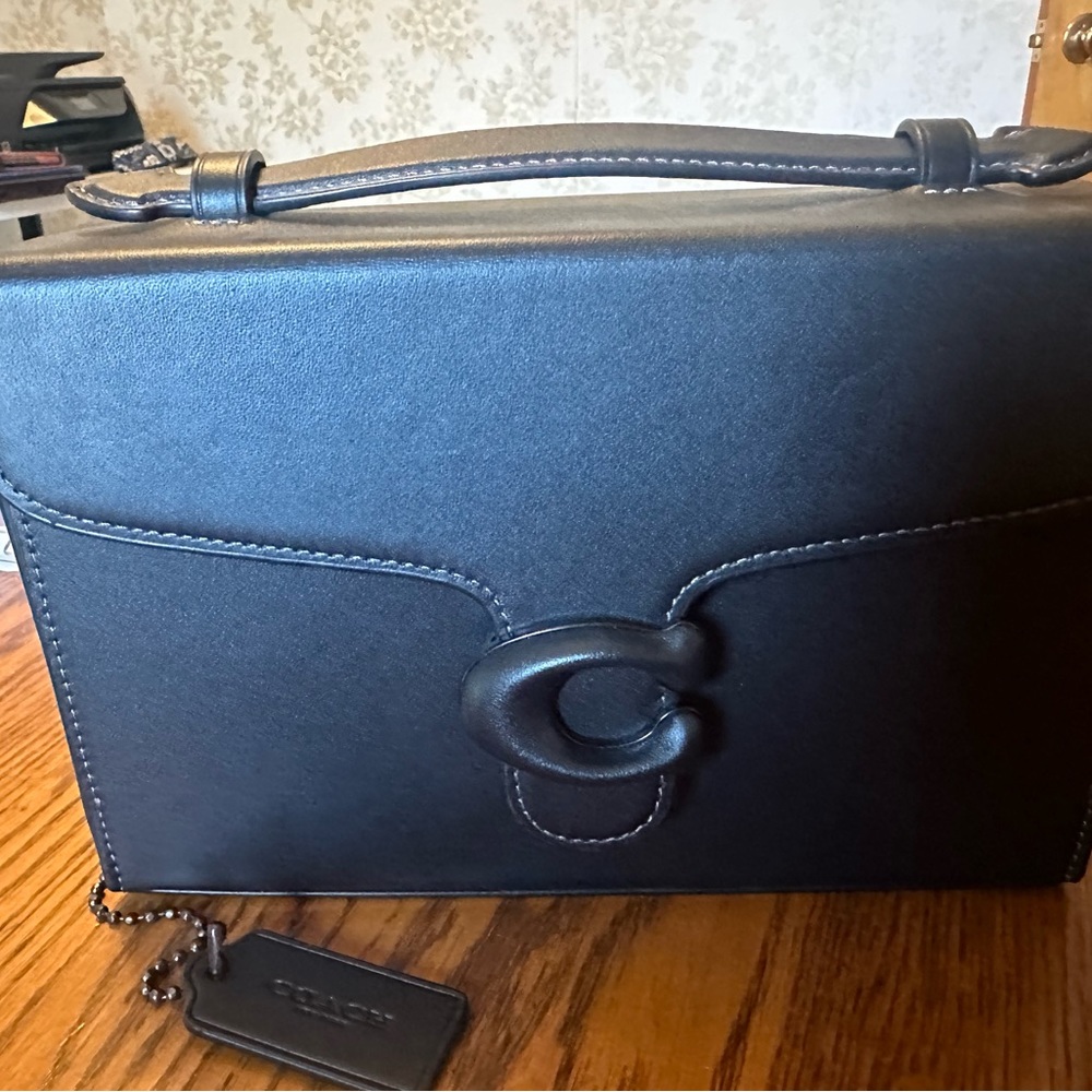 Coach Box Tabby in Black